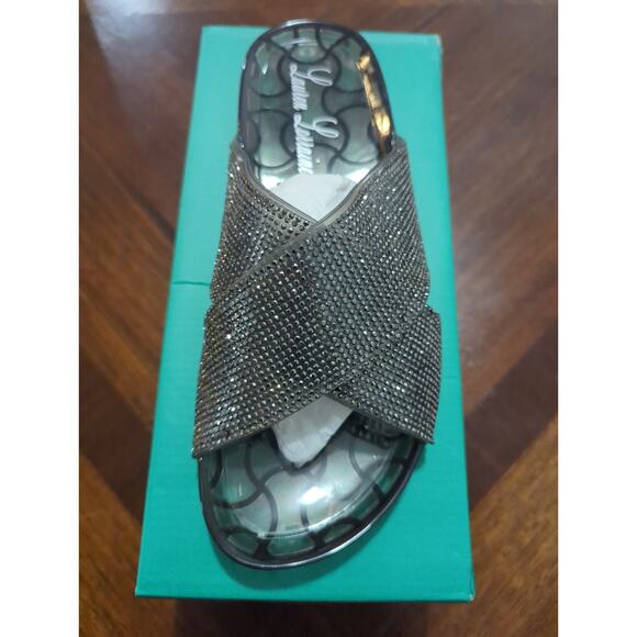 Lauren Lorraine Jelly Black Slide Size Medium NIB - Picture 1 of 4